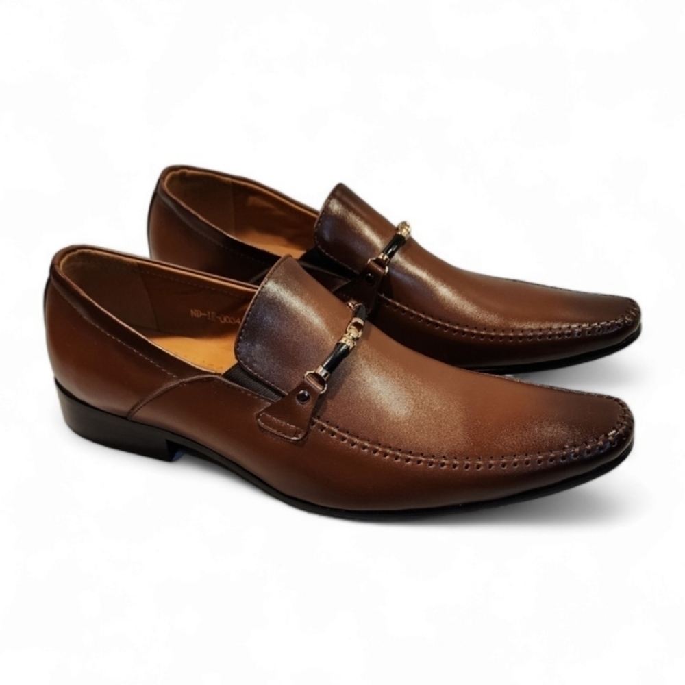 Men's Brown Leather Loafers